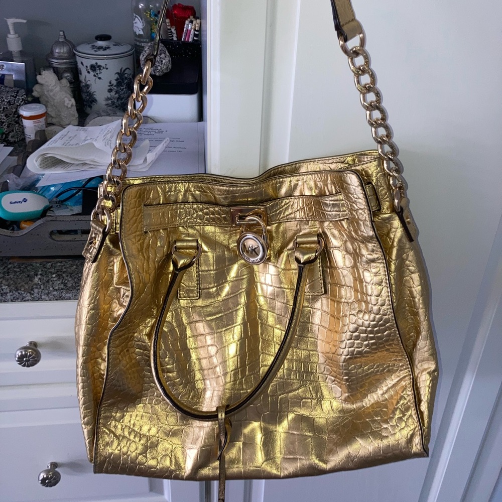Michael Kors Gold Tote